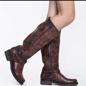 Freebird  Shado Boots Equestrian Leather Cognac Sz 6 EUC!